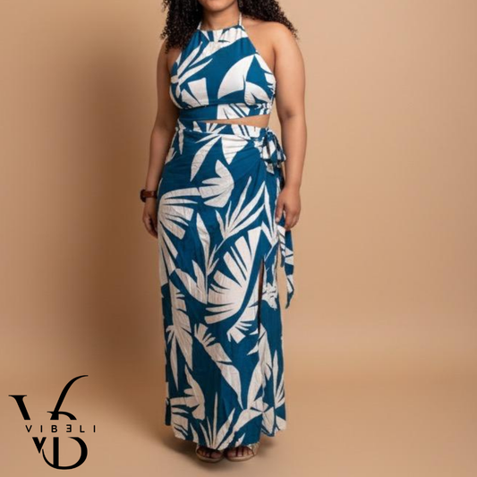 Conjunto Veraniego (AZUL & BLANCO)