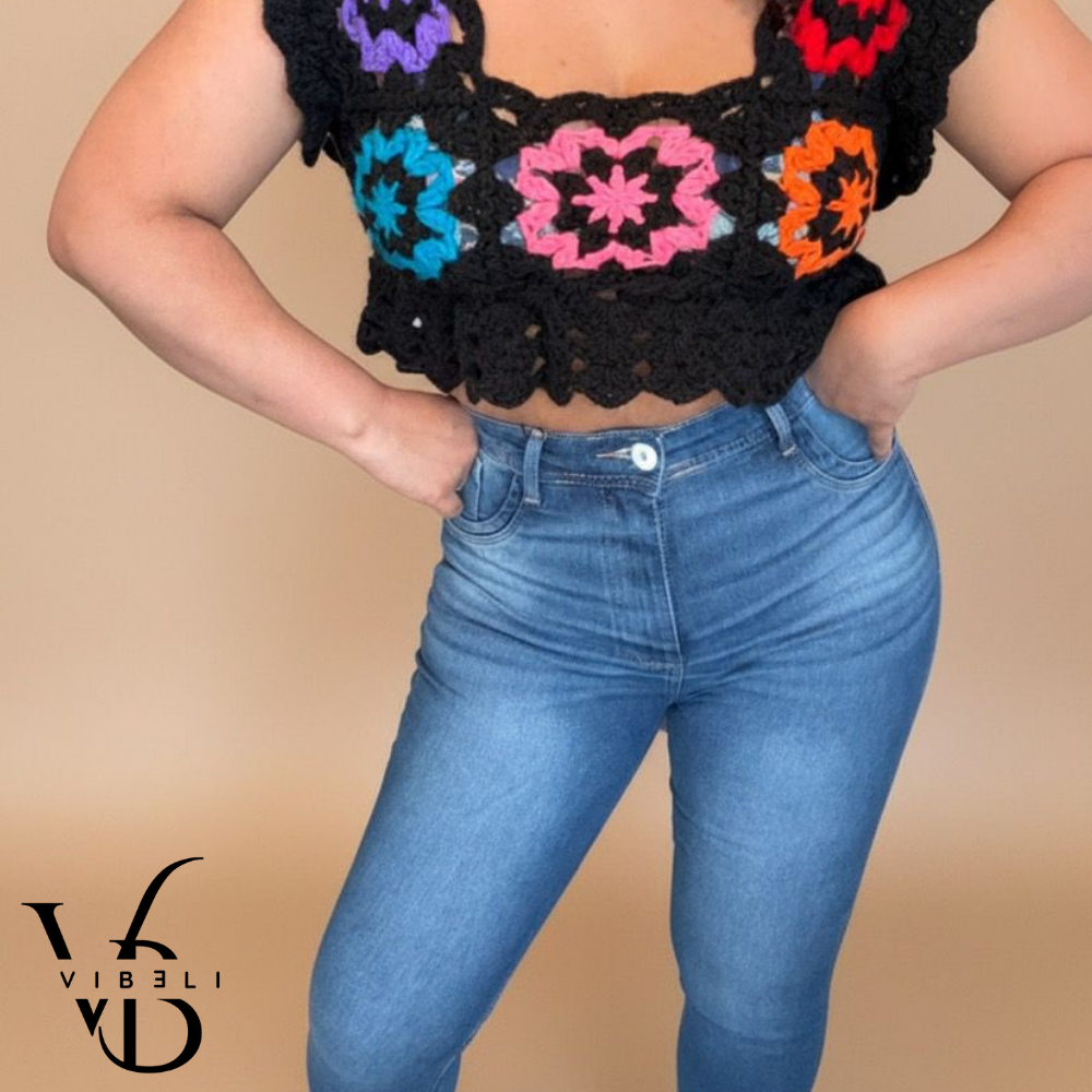 Jeans Brasileño con Faja Interior (AZULINO)