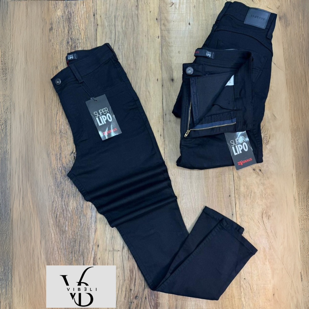 Jeans Brasileño con Faja Interior Push Up (NEGRO)