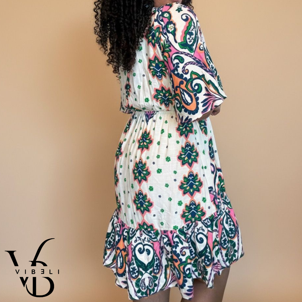 Vestido Estampado Floral (BLANCO)