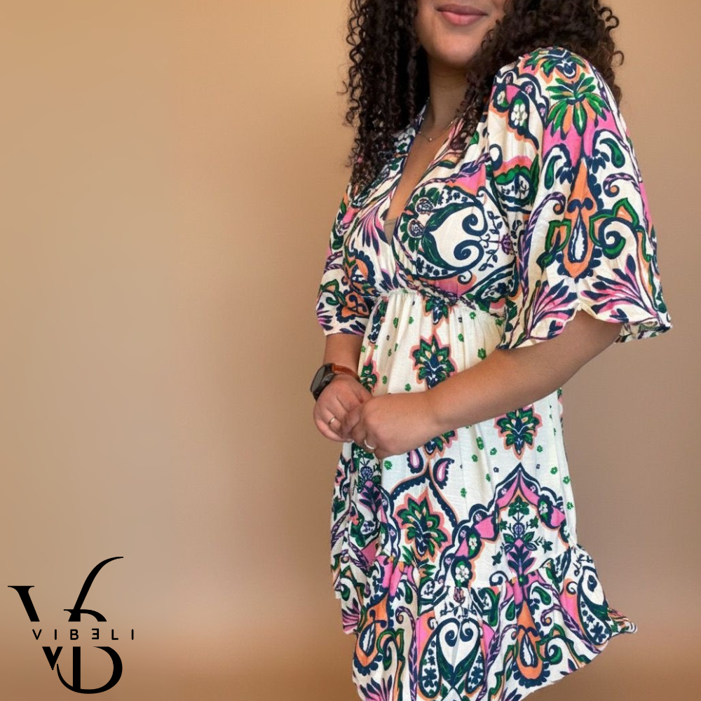 Vestido Estampado Floral (BLANCO)