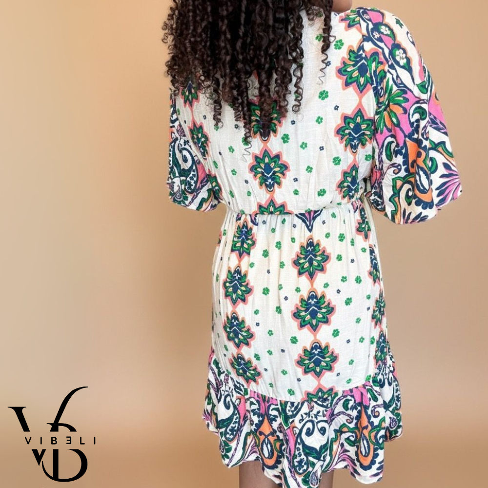 Vestido Estampado Floral (BLANCO)