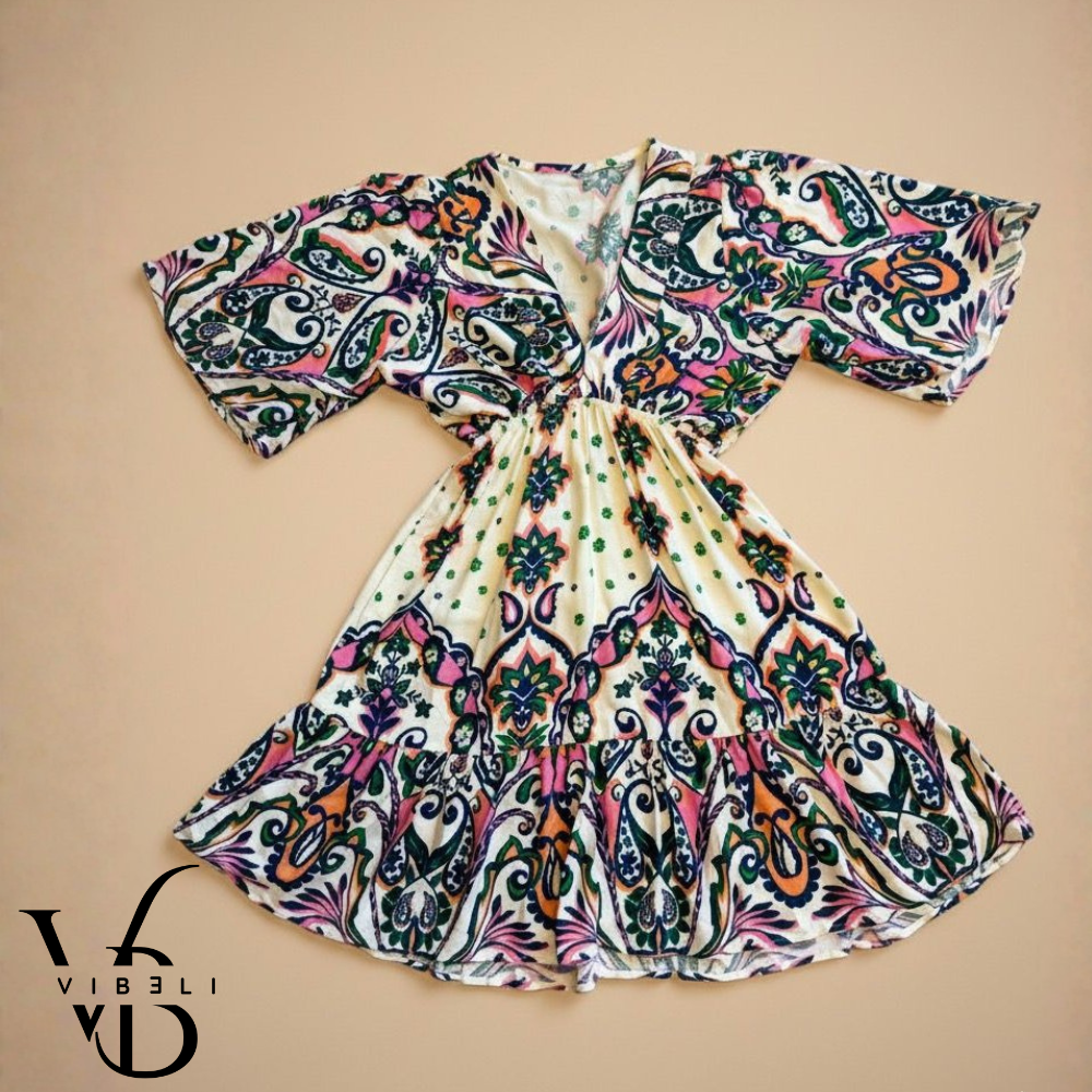 Vestido Estampado Floral (BLANCO)