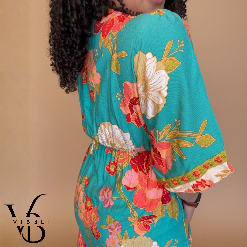 Vestido Estampado Veraniego (VERDE)