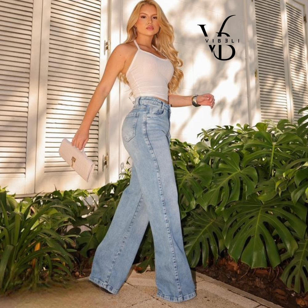 Jeans Brasileño Wide Leg (AZUL CLARO)