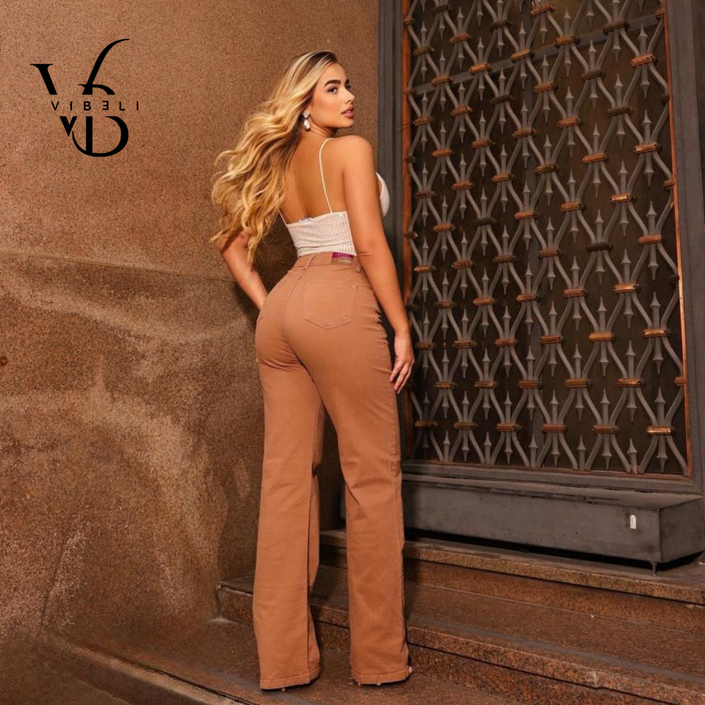 Jeans Brasileño Wide Leg (CAMEL)
