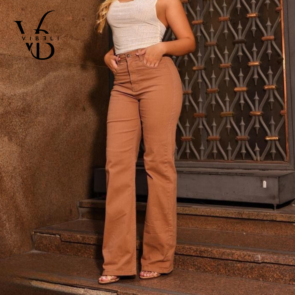 Jeans Brasileño Wide Leg (CAMEL)